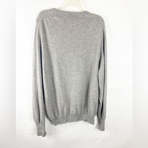 LYLE & SCOTT 100% Cashmere V Neck Sweater Grey - Picture 3 of 5